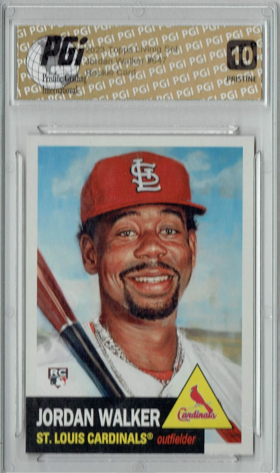 Jordan Walker 2023 Topps Living Set #647 PRISTINE Cardinals Rookie Card PGI 10 - Image 1 of 1
