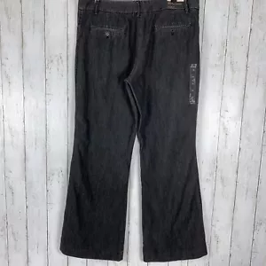 Steve & Barry's Uptown Pants Women’s Size 16 Low Rise Flare Leg Stretch Black - Picture 1 of 12