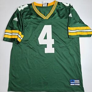 Vintage Green Bay Packers Brett Favre Jersey Mens XL Green Adidas 90s NFL HOF