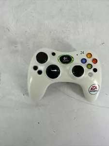 Original XBox Logitech Wireless Controller EA Sports White Powers On - Picture 1 of 6