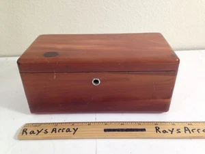 Lane Mini Cedar Chest Handkerchief Box Furniture Store Ad Premium Vintage NO Key - Picture 1 of 8