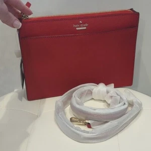 Kate Spade rot heiß Clutch Crossbody Cameron Clarise Handtasche NEU vielseitig - Bild 1 von 13