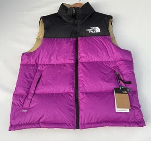 The North Face Jacket Mens Small Purple 96 Retro Nuptse Puffer Vest - Picture 1 of 12