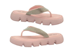 Women’s Flip Flops Platform Sandals Lightweight Ultra Soft Thong Wedge for Women - Picture 1 of 15