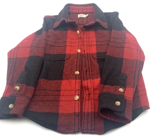 Faherty Kids Shirt Sz 4T Long Sleeve Button Down Red & Black Plaid Unisex - Picture 1 of 9