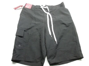 Pantalones Cortos MERONA Hombre Talla S Negros Forrados para Nadar - Imagen 1 de 5
