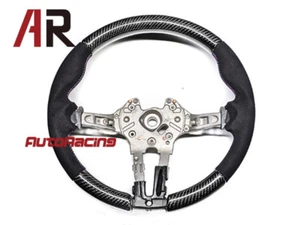 Carbon Fiber Steering Wheel w/ Alcantara for BMW F80 M3 F82 M4 F87 M2 CF - Picture 1 of 3
