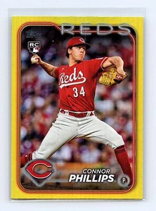 Connor Phillips 2024 Topps #670 Yellow Foil Cincinnati Reds - Picture 1 of 2
