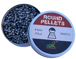 GDK rounded .177 pellets,Air rifle pellet, 500pcs . 4.5mm, .177 cal, pellets