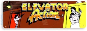 TIN SIGN Elevator Action Arcade, Retro, Console, Marquee, Game Room Decor, B028 - Picture 1 of 3