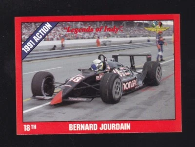 1992 Collegiate Collection Legends of Indy Bernard Jourdain #19 - Image 1 of 2