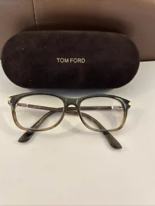 Occhiali viandante Tom Ford marrone tartaruga oro Made in Italy TF5237 098 52 16 140 - Foto 1 di 9