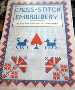 GREAT VTG 1920s Cross Stitch Embroidery Book by Ulfland & Ziporkes - Bild 1 von 6