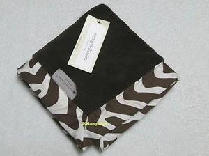 NWT Wendy Bellissimo Safari Brown Stripes Security Blanket 14" x 14" - Picture 1 of 1