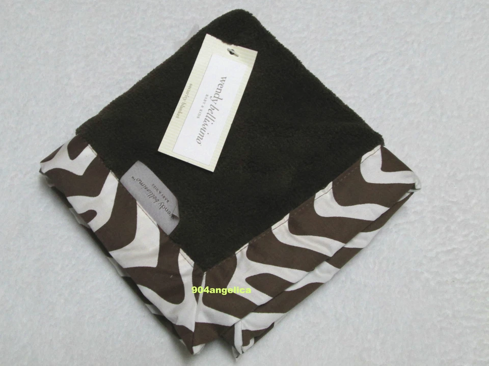 Manta de seguridad Wendy Bellissimo Safari rayas marrones 14" x 14" nueva con etiquetas Foto 1 de 1