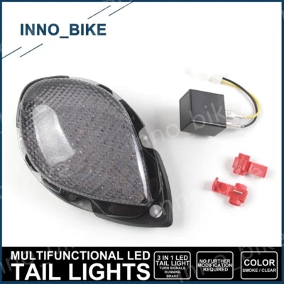 Lanterna traseira de LED luz de seta freio lâmpada integrada para Yamaha Road Star 2004-2008 - Imagem 1 de 4