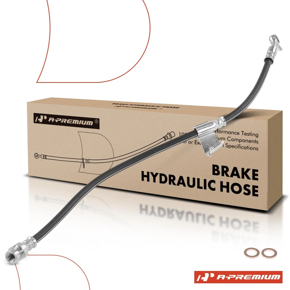 1pc Front Left Driver Brake Hydraulic Hose for Hyundai Equus 2011 Genesis 09-14 — 第 1/4 张图片