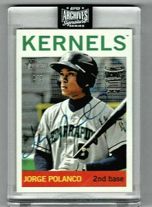 2020 TOPPS ARCHIVES SIGNATURE JORGE POLANCO 2013 HERITAGE AUTO RC TRUE 1/1 NICE! - Picture 1 of 2