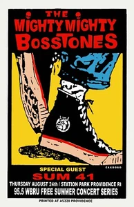Mighty Mighty Bosstones 2000 Providence RI WBRU Framed Concert Poster - Picture 1 of 2
