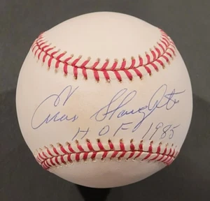 ENOS SLAUGHTER Signed Official MLB Baseball-HALL OF FAME-ST. LOUIS CARDINALS-PSA - Picture 1 of 8