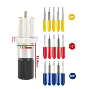 MCWlaser 1 x Blade Holder + 15Pcs Roland Blades For Vinyl Cutter Cutting Plotter - Picture 1 of 11