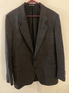 MANI by Giorgio Armani Men's Charcoal Pure Wool Single Breasted Blazer Size 42R - Picture 1 of 14