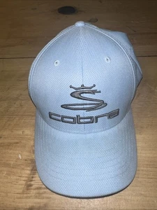 Gorra de béisbol Cobra ajustada azul XL ligera bordada Flexfit 6 paneles lob - Imagen 1 de 4