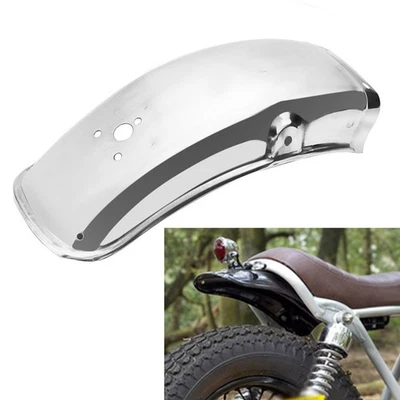 Motorcycle Rear Fender Mudguard Stainless Steel Chrome For Suzuki GN125/GN250 - Imagem 1 de 4