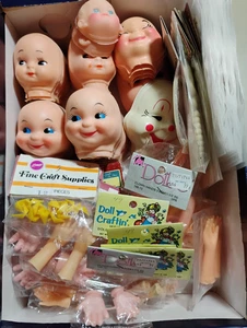 Vintage Doll Parts Darice, Mangelsen & More Choice of Heads, Hands, Accessories - Picture 1 of 57