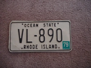 RHODE ISLAND OCEAN 1979 LICENSE PLATE BUY ALL STATES HERE FREE SHIPPING - Picture 1 of 1