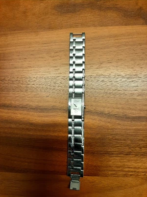 Schöne Esprit Edelstahl Damen Armbanduhr mit Zirkonia Steinen silberfarben - Bild 1 von 4