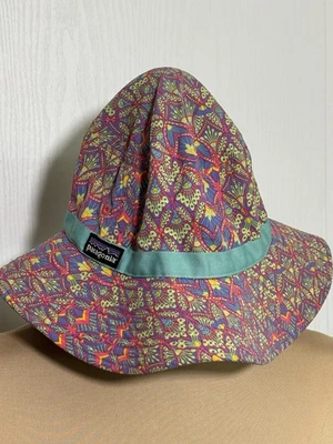 Sombrero Cubo Patagonia Para Mujer Niñas Grande Edad 10+ Púrpura Rosa Pavo Real Sombrero para el Sol Foto 1 de 4