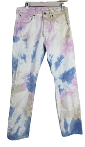 501 Levi’s Jeans Premium Tie Dye 31X31 Straight Multicolor - Picture 1 of 11