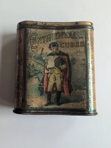 VINTAGE SEHR SELTEN! CONTINENTAL CUBES TABAKDOSE THE AMERICAN TABAK CO. B050 - Bild 1 von 2