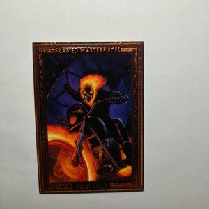 GHOST RIDER 2024 Marvel Masterpieces Nahuel Grego Framed Masterpieces /99 #42 A7 - Picture 1 of 2