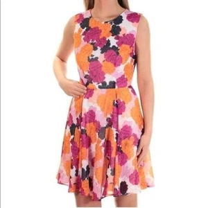 Maison Jules Floral-Print Fit & Flare Dress NWT Size Small - Picture 1 of 7