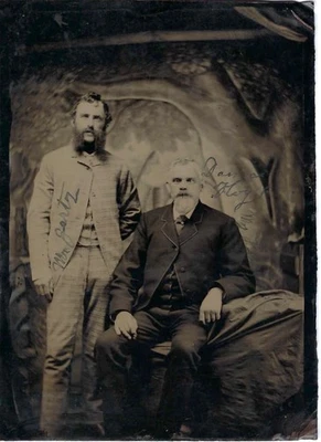 Half-Plate Tintype Of New England Railroad Executives - Image 1 of 3