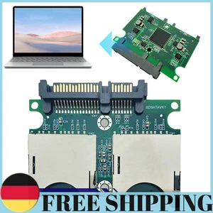 Dual SD To SATA SDD Card Adapter Converter Convertor Adapter Card with Enclosure - Afbeelding 1 van 12