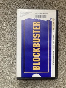 Blockbuster VHS Clamshell Case For Seven 1995 Brad Pitt - Director’s Cut - Picture 1 of 4