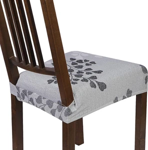 Dining Chair Seat Covers Set of 6,Stretch Soft Removable Washable Chairs Covers - Picture 1 of 9