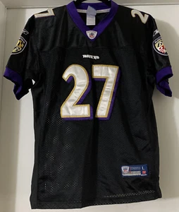 Ray Rice Jersey Youth Large 14/16 Reebok NFL Logo Baltimore Ravens #27 Boys - Picture 1 of 8