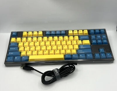 Leopold High-End Mechanical Keyboard FC750R 87keys Ergonomics Blue-Yellow Tested - Image 1 of 4