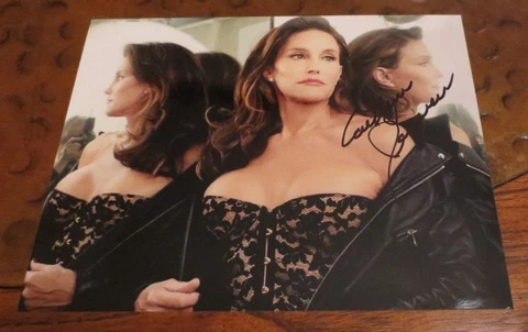 Caitlyn Jenner Olympic Gold signed autographed photo Bruce Transgender Wheaties Cover