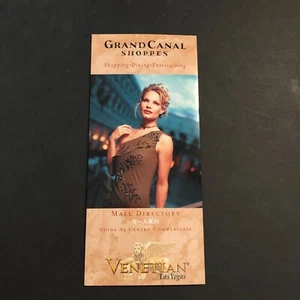 Vintage Venetian Hotel Mall Map Las Vegas Nevada Brochure Booklet 1990s - Picture 1 of 5