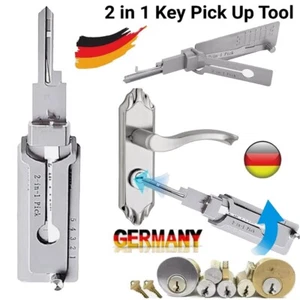 Key Decoder Stainless Steel Key Pick Up Hook Hardware -2 in 1 Maintenance Repair - Bild 1 von 10