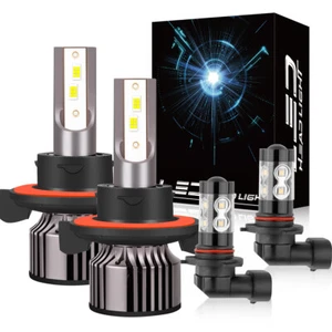 For Ford Lobo 2004-2014 6000K LED Headlight High/Low+Fog Light Bulbs Kit - Picture 1 of 22