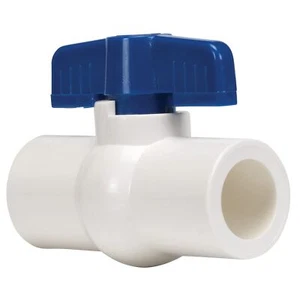 Homewerks Vbvp40e7b Ball Valve Pvc Schedule 40 X Solvent 11/2inch 1.5inch Blue - Picture 1 of 2