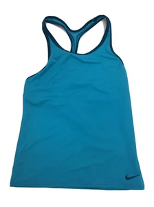Nike Swim Sport Girls' Racerback Tankini Swimsuit, Blue, Sz Medium - Picture 1 of 2