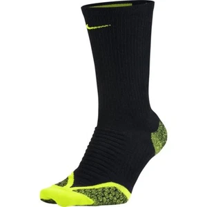 NIKE ELITE RUNNING WOOL CUSHIONED CREW DRI FIT SOCKS SX5453-010 UNISEX UK3-4.5 - Picture 1 of 12