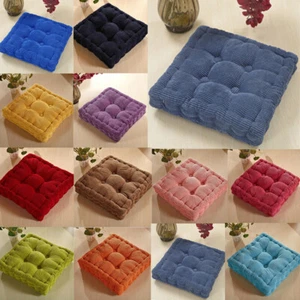 Soft Chunky Chair Booster Seat Pad Cushion Garden Dining Square Pads Backrest